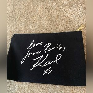 Karl Lagerfeld Canvas Clutch